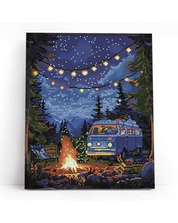 Diamond painting Eldsken och stjärnljus