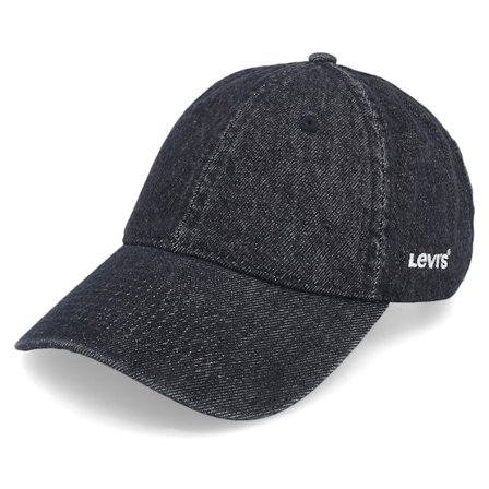 Levi's - Essential Cap Regular Black Dad Cap Unconstructed Black Cap - @ Hatstore