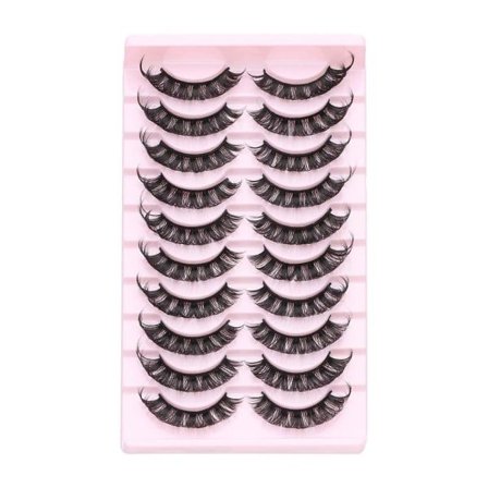 10 par 3D Mink DD Curl Ryska lösögonfransar