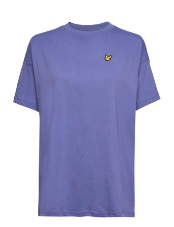 Over D T-Shirt T-shirt Top Lilla Lyle & Scott