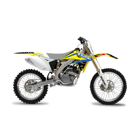 Kit Adesivi Blackbird Dream 4 Giallo-Blu-Nero - Suzuki RM-Z 250 2007-2009