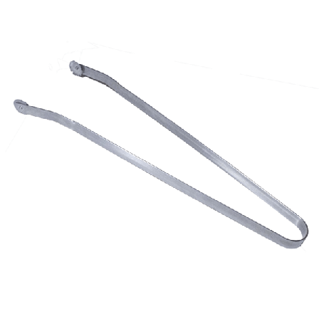 Grilltang i rustfrit stål med roterende hjul