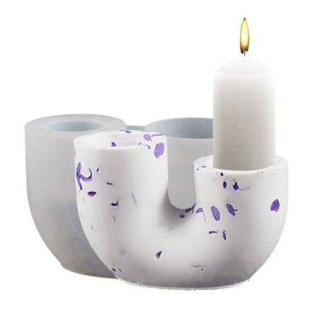 Lysform diy stearin lysholder u-form