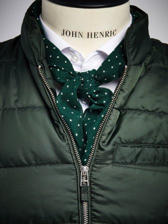 John Henric Men's Bandana Dot Green Size Onesize