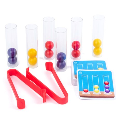 Ajattelupeli koeputki klipsi helmi lelut päiväkoti varhaiskasvatus palapeli värien tunnistus hienomotorinen harjoittelu opetusvälineet