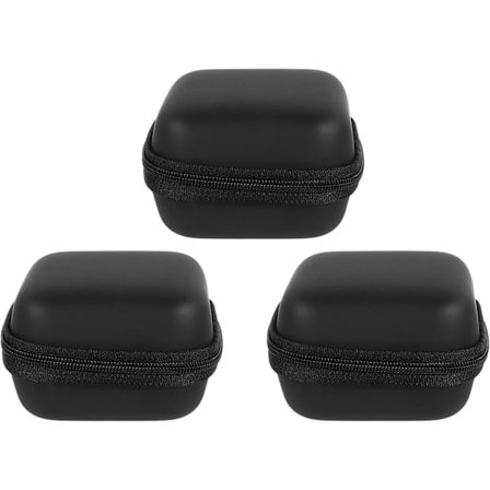 3-pak Bærbart Hovedtelefonetui Lille Headsetetui Øretelefonpung Taske Bærbar Hovedtelefontaske Hovedtelefoner Bæretaske Oplader Bæretaske