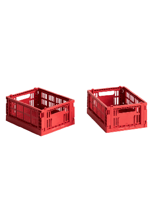 HAY Colour Crate Mini Set of 2 Förvaring Röd