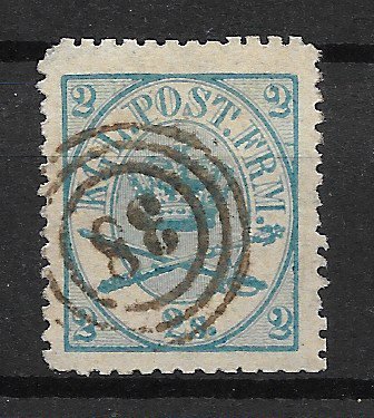 Danmark 1870 - AFA 11A - Stemplet