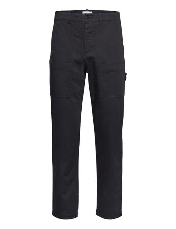 Halvard Trousers Trousers Cargo Pants Svart Wood Wood
