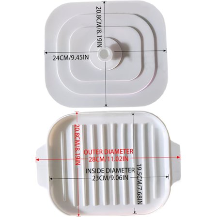 Mikroaaltouuniin tarkoitettu pekonialusta, 30 x 20 x 0,8 cm silikoninen pekonipannu kannella ja kahvalla, rapea pekoninvalmistaja