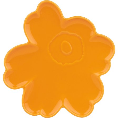 Marimekko Unikko Shape tallerken 20 cm, gul
