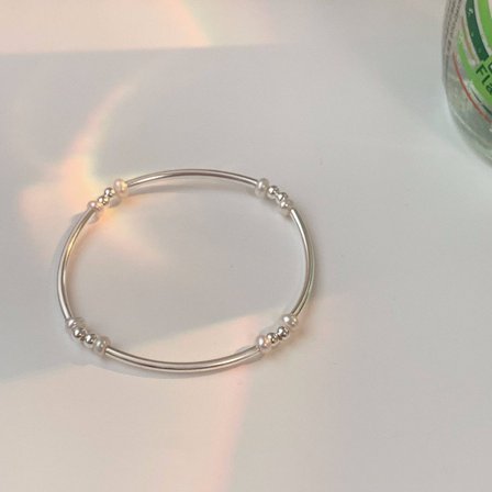 Premium sølvperler elegant damearmbånd med Swarovski-perler og 925 sølv - En kraftig påminnelse om velsignelser.