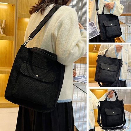 Manchester Axelväska Dam Vintage Shoppingväskor svart