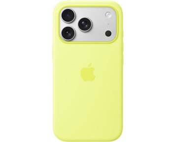 Apple iPhone 17 Pro Silicone Case with MagSafe – Neon Yellow - Silikonskal med MagSafe till iPhone 17 Pro