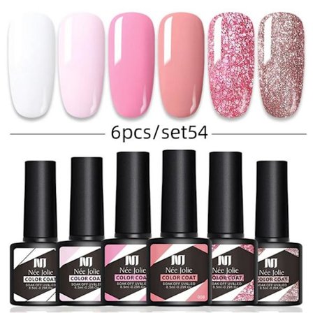 6 st 8,5 ml Gel Nagellack Set