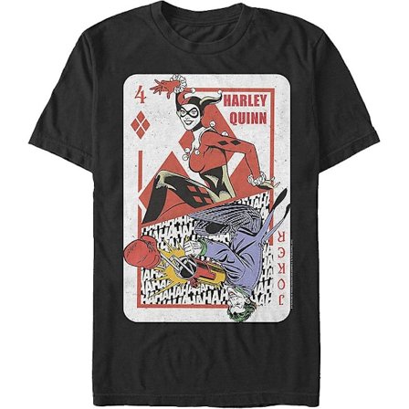 Harley Quinn och Joker Playing Card DC Comics T-shirt