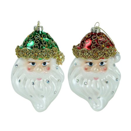 Juleglass Nisse Juletreanheng 2 stk Hjem Festival Feriefest Dør