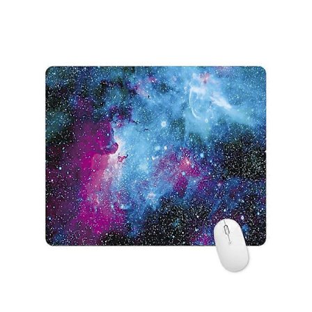 Galakse Tåke Univers Rom Musematte – Tilpasset Musematte med Sklisikker Gummibase for Datamaskiner, Bærbar PC og Kontorbordtilbehør
