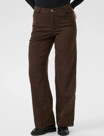 Kaffe Kavera Pocket Pants - Brown - 34