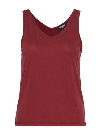 Slcolumbine Tank Top Top Ærmeløs Top Rød Soaked In Luxury