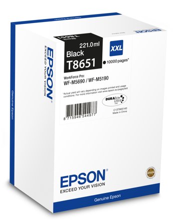 Epson T8651 - svart - original - blekkrefill