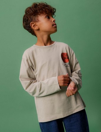 name it Nkmlayton Ls Nreg Top Box - Beige - 122-128