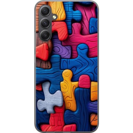 Yhteensopiva Puhelinkuori Samsung Samsung Galaxy A05s Leikkisä kuvitus Stitchin kanssa vaaleanpunaisissa omenoissa pehmeässä pastellidesignissa, jo