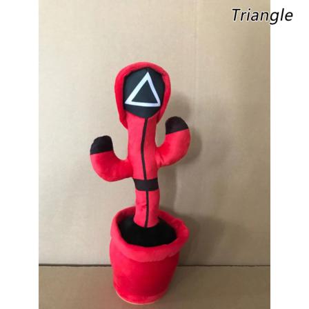 Dancing Cactus Toy Squid Game Round Six Treangle Triangle