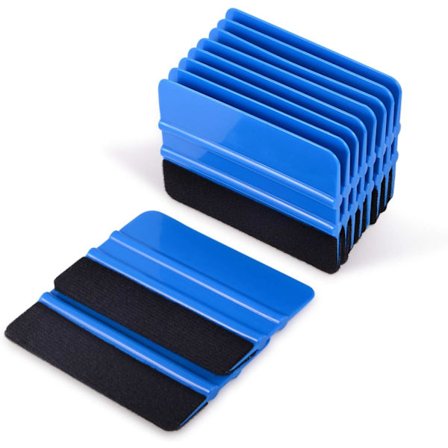 10 stk Vinyl Squeegee Filtkant Squeegee 4 Tommers Bil Vinyl Skrape Dekal Applikator Vindusfarget Verktøy