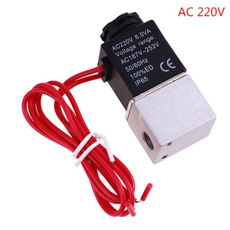 12V 24V 110V 220V 380V magnetventil 1/8" 2-veis direktevirkende