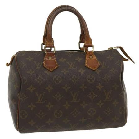 Louis Vuitton Vintage, Pre-owned Speedy 25 Monogram Handbag Bruin, Dames, Maat:ONE Size