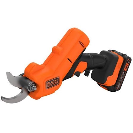 BLACK+DECKER beskärningssax - 18V 2Ah litiumbatteri - Klippkapacitet 25 mm - Säkerhetsutlösare