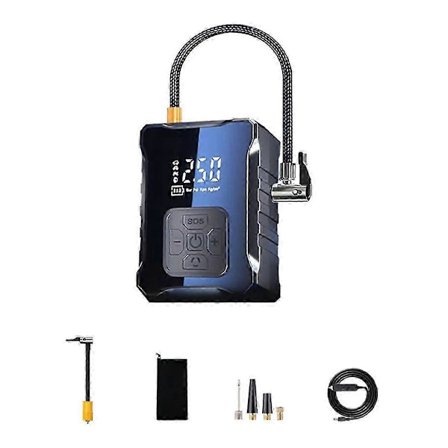 Bärbar Inflationspump Bil Luftkompressor Elektrisk Däckpump för Motorcykel Cykel Båt