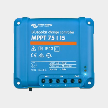 Regulador de carga solar Victron BlueSolar MPPT 75/15, 12/24 V, 15 A