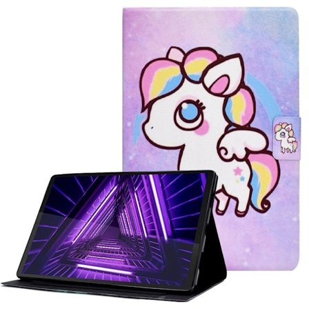 Lenovo Tab M10 Plus (Gen 3) läderfodral med coolt mönster - Häst