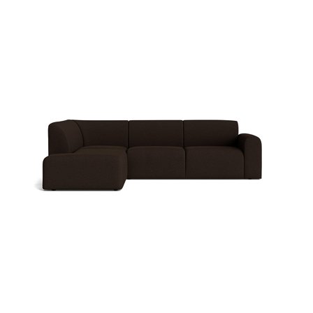 Interlude hjørnesofa, venstrevendt - Cona Mørkebrun - 269x230x75 - Sofa, hjørnesofa