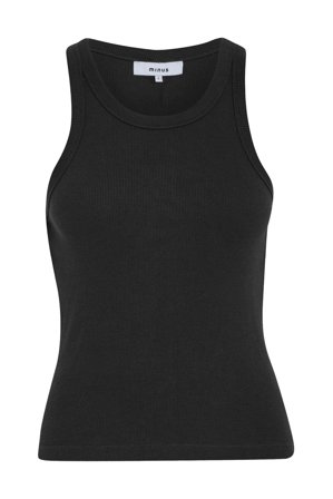 Maluna GOTS Rib Top Black XL