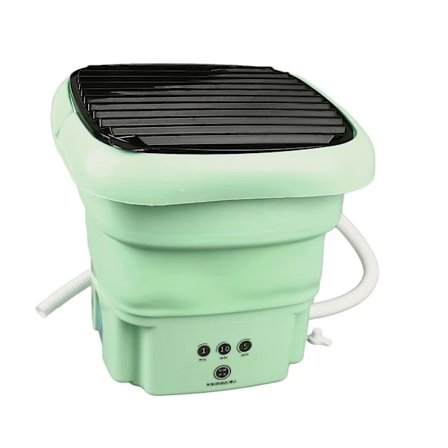 Mini Vaskemaskine Bærbar Foldbar 8L Vandtæt med Timerfunktion til Små Rum