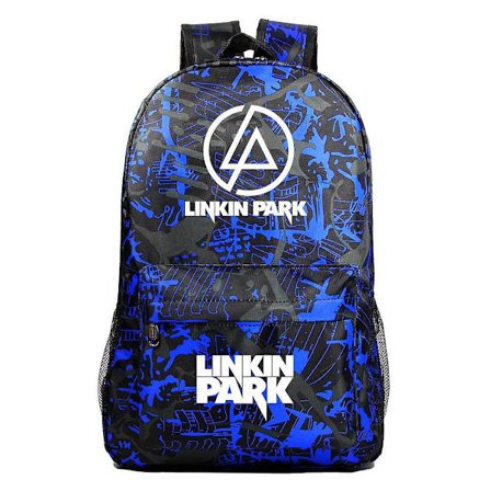 Wabjtam Linkin Park Ungdomsskole Ryggsekk Menn Og Kvinner Casual Ryggsekk