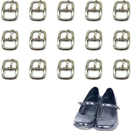 20 stk. enkelt bæltespænde, firkantede metalsko spænder