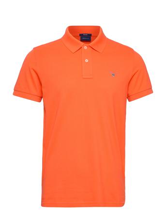 Original Pique Ss Rugger Polos Short-sleeved Orange GANT