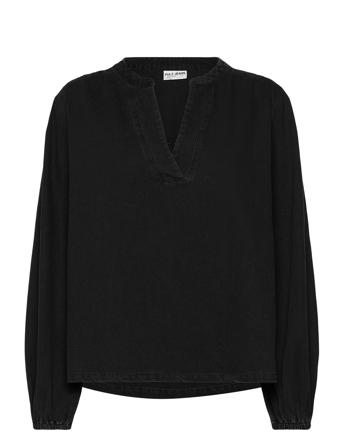 Pzmalia V-Neck Blouse Black Pulz Jeans