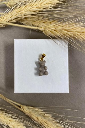 Yummy Bear Pendant Greyish