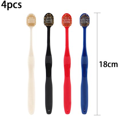 Vårdtandborste med brett huvud, extra mjukt dubbellager - high quality