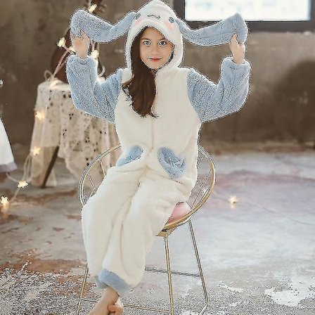 Sanrioed Plysj Anime Cinnamoroll Vinter Flanell Barne Rompere Jente Gutt Småbarn Jumpsuit Babyklær Pyjamas Barne Overall Gave
