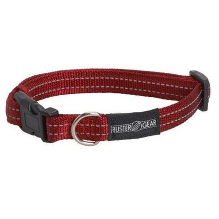 Hundhalsband BUSTER reflekterande ställbart,Röd 25x450-650 mm Red one size