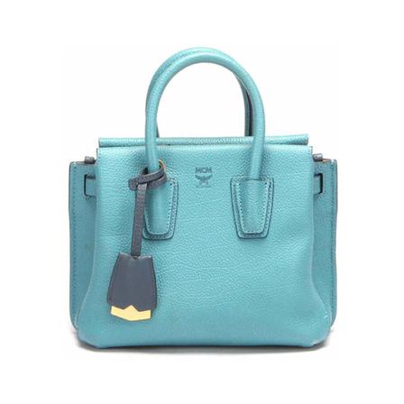 MCM Pre-owned, Pre-owned Handbags Blauw, Dames, Maat:ONE Size