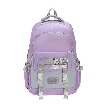 Koululaukku Female Ins Sen Series Wild Travel Reppu Opiskelijareppu-violetti purple