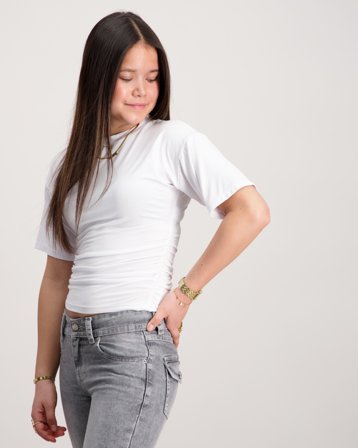 RYVLS Wide Sleeve Tee Wit T-shirts Meisjes - Kids Brand Store