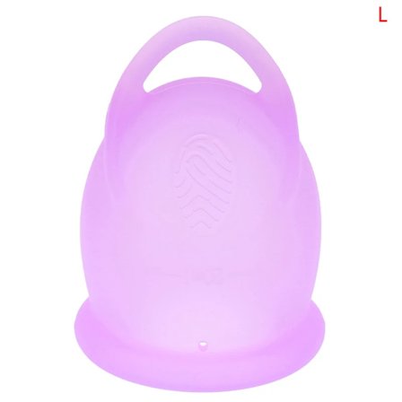 Bärbar Menskopp Medicinsk Silikon Flik Läcksäker Kvinnor Mens Period Kopp Produkt för Kvinnor för Intimhygien~06508